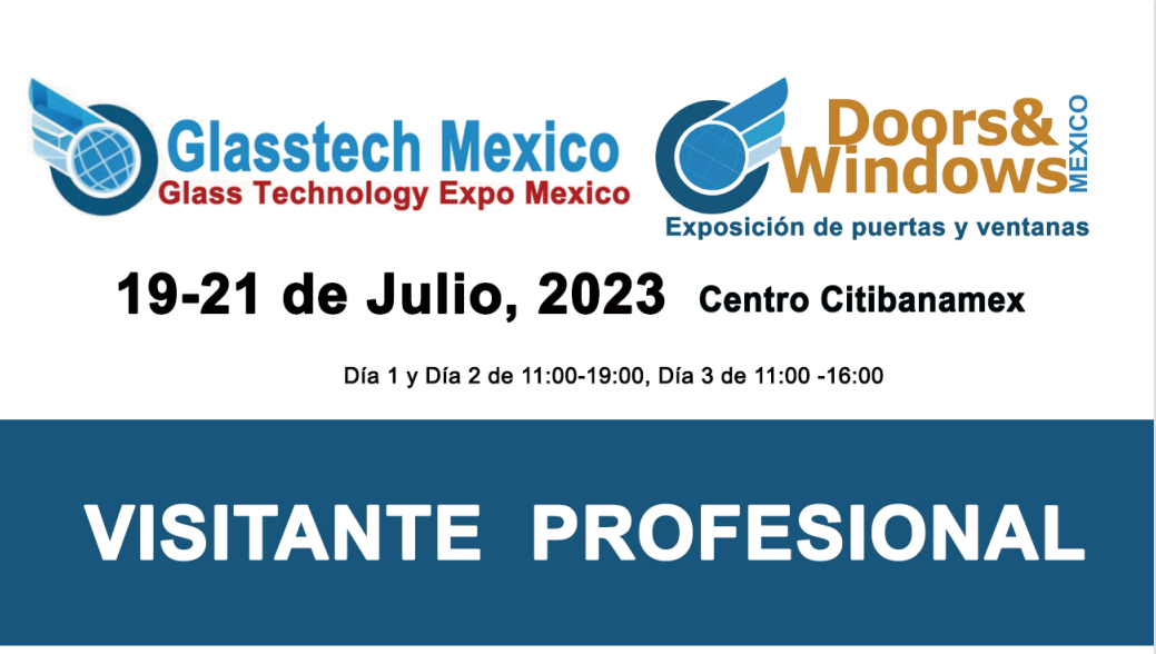 Registro de visitantes Glasstech México 2023