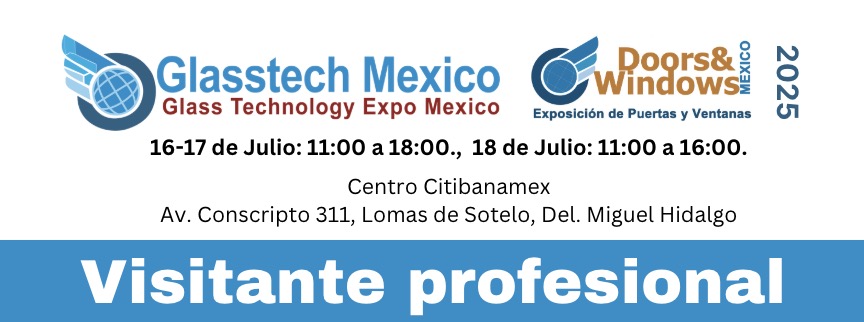 Registro de visitantes Glasstech/DoorsWindows México 2025